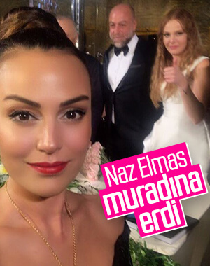 Naz Elmas evlendi