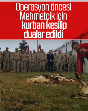 Operasyon öncesi Mehmetçik'e destek