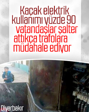 Diyabakır'da elektrik trafosuna müdahale eden sorumsuzlar