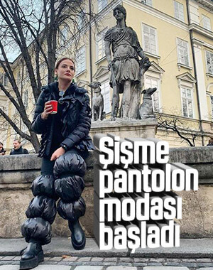 Seda Güven'in ilginç pantolonu