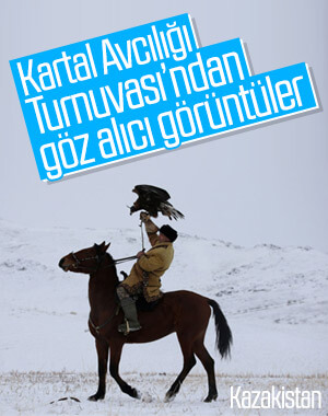 Kazakistan'da Kartal Avcılığı Turnuvası gerçekleştirildi