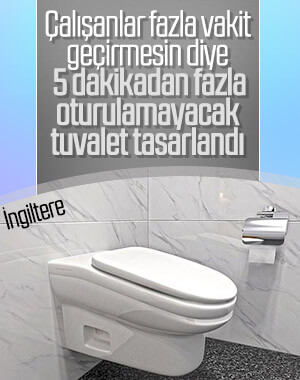 İngiltere'deki şirketten tuvaletlerin şekline müdahale