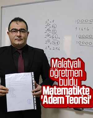 Malatyalı öğretmenden yeni buluş: Adem Teorisi