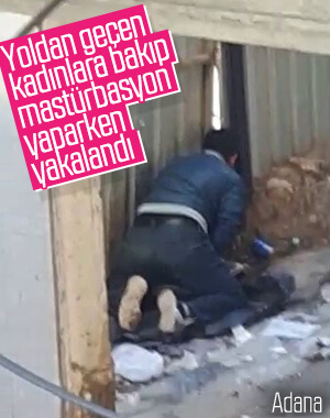 Metruk binada bulunan sapık kameraya yakalandı