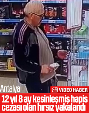 Antalya'da 4 iş yerinden 6 telefon çalan hırsız yakalandı