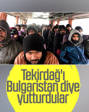 Kaçak göçmenleri, Bulgaristan diye Tekirdağ'da bıraktılar