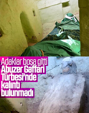 Adak adanan türbe boş çıktı