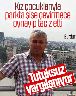 Kız çocuklarıyla şişe çevirmece oynarken taciz etti