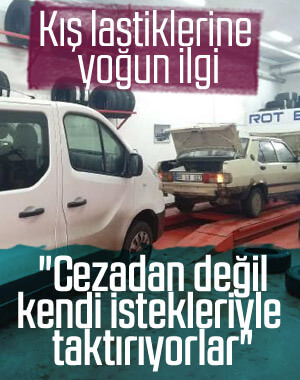 İstanbul'da kış lastiğine yoğun ilgi