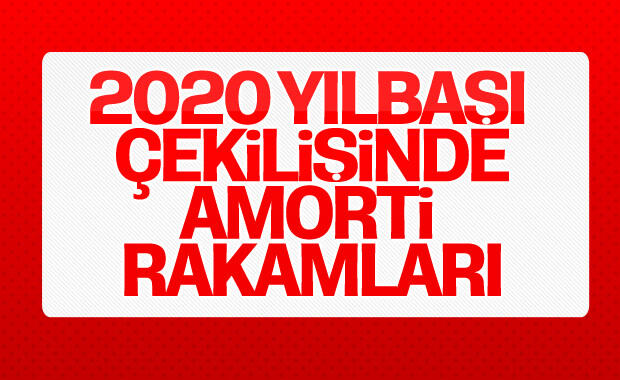 Amorti numaraları belli oldu