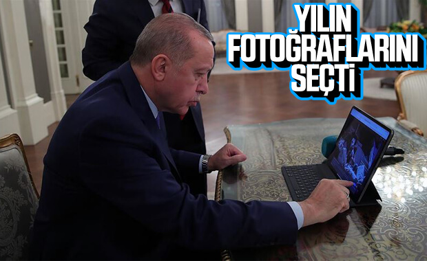 Erdoğan 'Yılın Fotoğrafları'nda oylarını kullandı