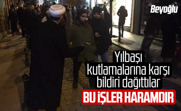 Tebliğcilerden İstanbul'da yılbaşı karşıtı etkinlik