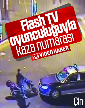 Çin'de sigorta dolandırıcısının komik kaza numarası
