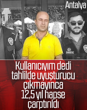 Antalya'da uyuşturucu satıcısını yalanı kurtaramadı