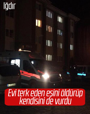 Evi terk eden eşini öldürüp intihara kalkıştı