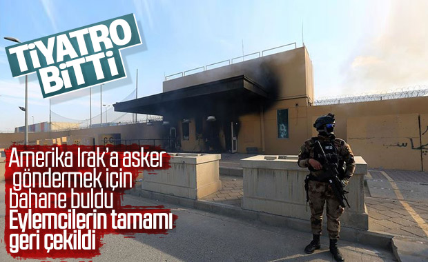 Protestocular ABD Büyükelçiliği önünden çekildi