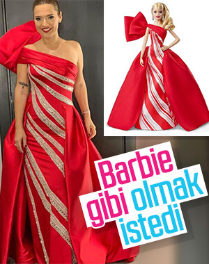 Demet Akalın'ın Barbie bebek elbisesi