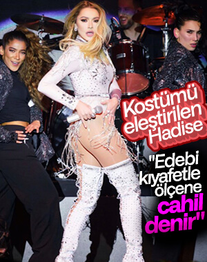 Hadise'nin yılbaşı kostümü olay oldu
