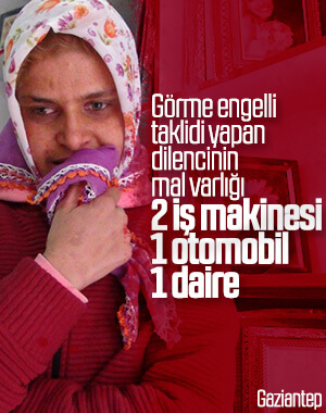 Dilencinin mal varlığını zabıta açıkladı
