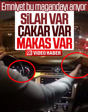 İstanbul’da silahlı ve çakarlı makas terörü