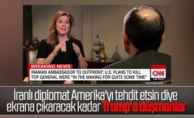 CNN'e çıkan İranlı diplomat Amerika'yı tehdit etti