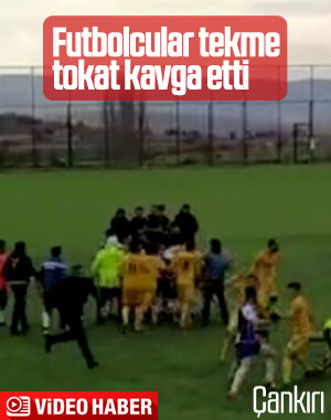 Amatör Futbol Ligi karşılaşmasında kavga çıktı