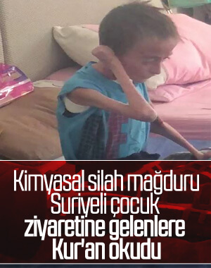 Suriyeli çocuğun Kur'an tilaveti