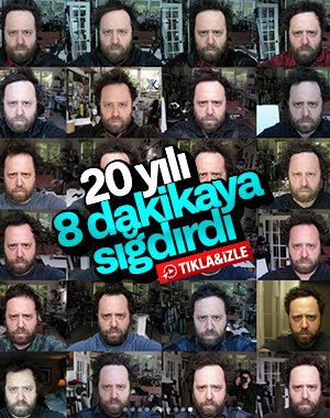 20 yıl boyunca her gün fotoğrafını çeken adamın değişimi