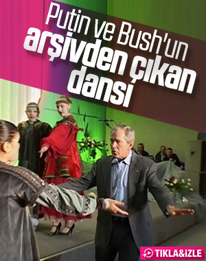 Putin ile Bush'un Rus kızlarıyla dansı