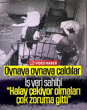 Hırsızların rahat tavırları kamerada