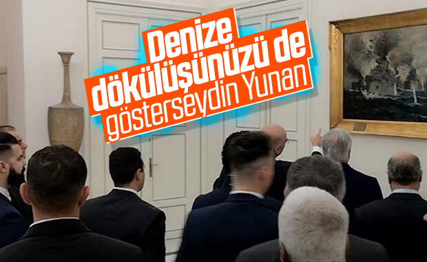 Yunan bakanın Hafter'e gösterdiği tablo