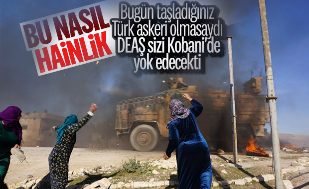Kobani'de Türk askerine saldırı