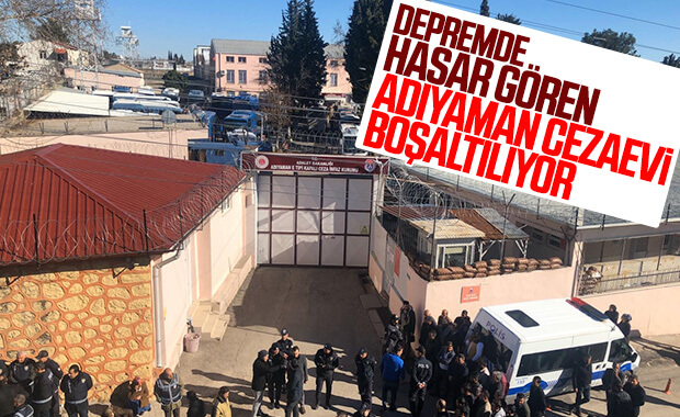 Deprem nedeniyle Adıyaman Cezaevi boşaltılacak