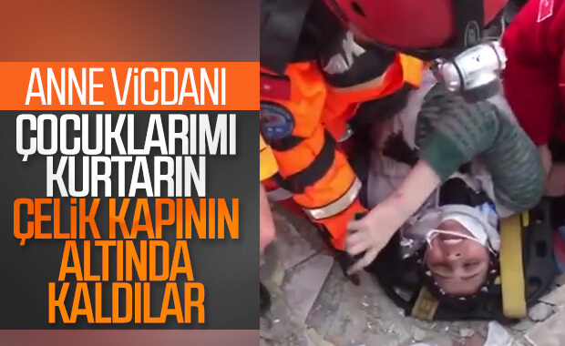 Elazığ'da enkazdan çıkarılan annenin feryadı