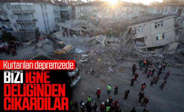 Yaralı depremzede, yaşadıklarını anlattı