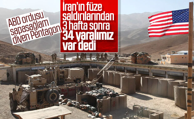 ABD: Irak'taki füze saldırılarında 34 askerimiz yaralandı