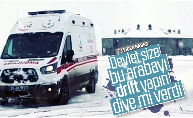 Ambulansla drift atan sürücüye soruşturma