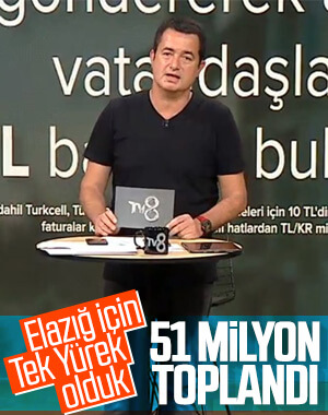 Elazığ ve Malatya için Türkiye Tek Yürek oldu