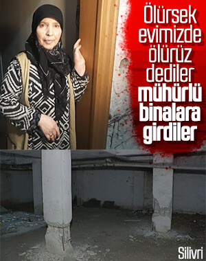 Mühürlenen ağır hasarlı binalara döndüler