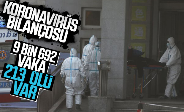 Koronavirüsten ölenlerin sayısı 213'e yükseldi