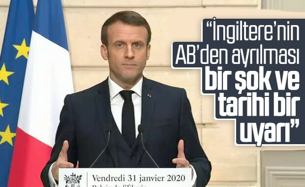 Macron: İngiltere'nin AB'den ayrılması bir şok