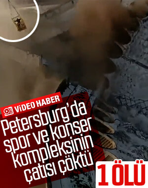 Rusya'da Spor ve Konser Kompleksi’nin çatısı çöktü