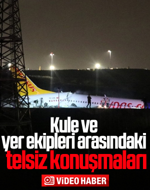 Uçak kazasında kule ve ekipler arasındaki diyalog