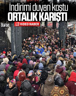 Mağaza açılışında indirim izdihamı
