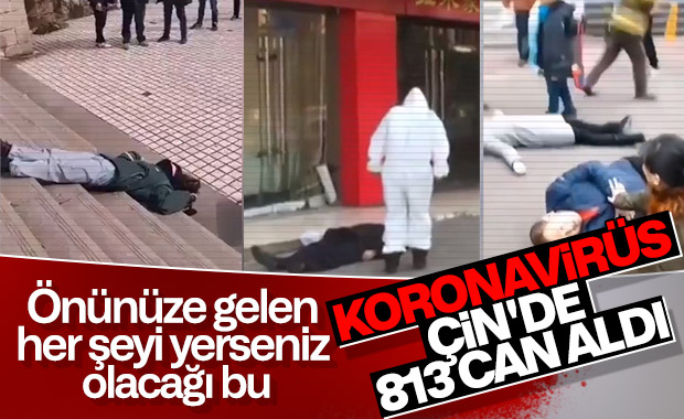 Çin'de koronavirüs bilançosu: 813 ölü
