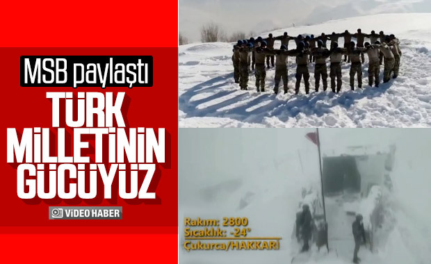 MSB'den Mehmetçik için video: Türk milletinin gücüyüz
