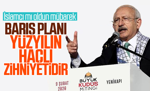 Kılıçdaroğlu Büyük Kudüs Mitingi'ne katıldı