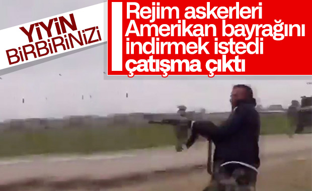Amerikan askerleriyle rejim güçleri çatıştı