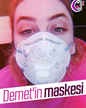 Demet Evgar, maskesiz gezmiyor