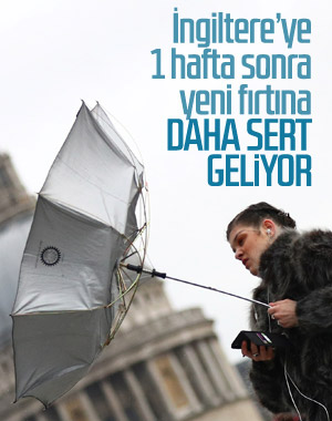 İngiltere, bir haftada ikinci fırtınayı bekliyor